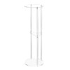 HMYHUM Clear Acrylic Drink Table for Small Spaces, Martini Table
