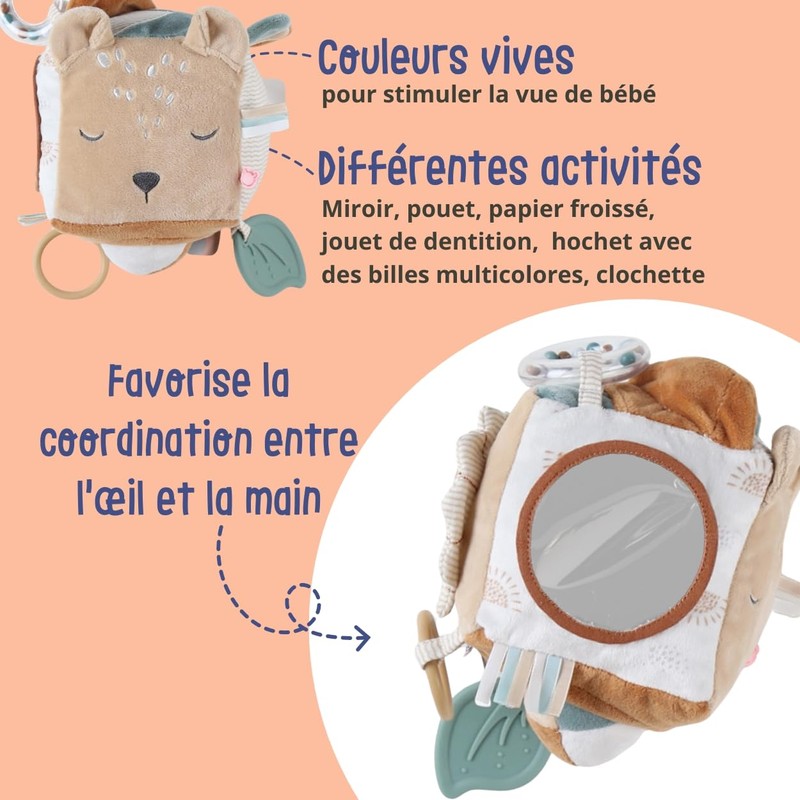 NOUKIE'S - Veloudoux Activity Cube - Beige - Babou &