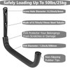 Heavdace 6 Pack Garage Storage Hooks Heavy Duty, 12.7Inch Wall