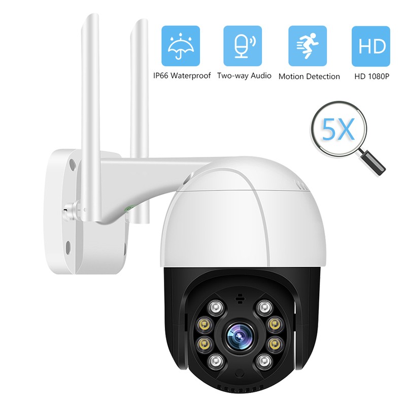 1080P Outdoor PTZ Security Camera 2MP Outdoor Waterproof WiFi Surveillance