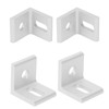 10Pcs Right Angle Corner Bracket 90° Aluminum L Shaped Fixed