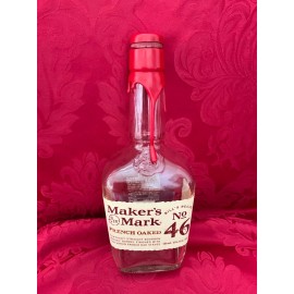 Maker's Mark FLAWLESS Unique Empty MAKER’S MARK No. 56 WHISKY 750ML Glass BOTTLE VASE STOPPER