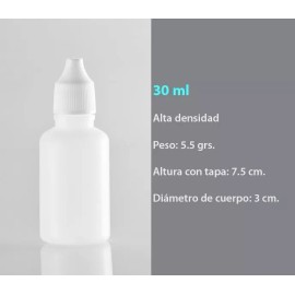 Plásticos Robles Envase Gotero De 30 Ml Paquete 500 Piezas