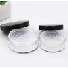 DNHCLL 2PCS 50ML Plastic Empty Clear Make-up Loose Powder Container