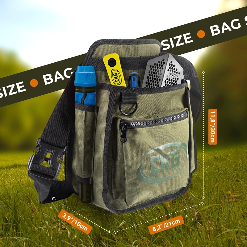 CKG Metal Detecting Finds Bag Waist Digger Pouch Tools Bag