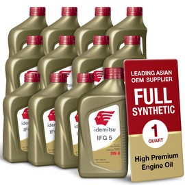 Idemitsu IFG 5 0W-8 Fully Synthetic Engine Oil (1 Quart, Case of 12)