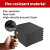 TEMGCUAM 2 Pack Sound Proof Foam Panels | 48"×24"×2" Egg