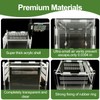 Jumping Spider Enclosure,Insects Habitat,Small Reptile Terrarium Glass House,for Spiders,Tarantulas,Snail,Mantis,Lizard and