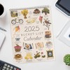 2025 Bucket List Calendar,12 Months Large Double spiral Wire-Binding Wall