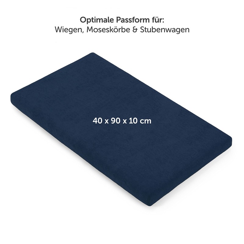 Laleni Terry Fitted Sheet 40 x 90 cm - Oeko-Tex