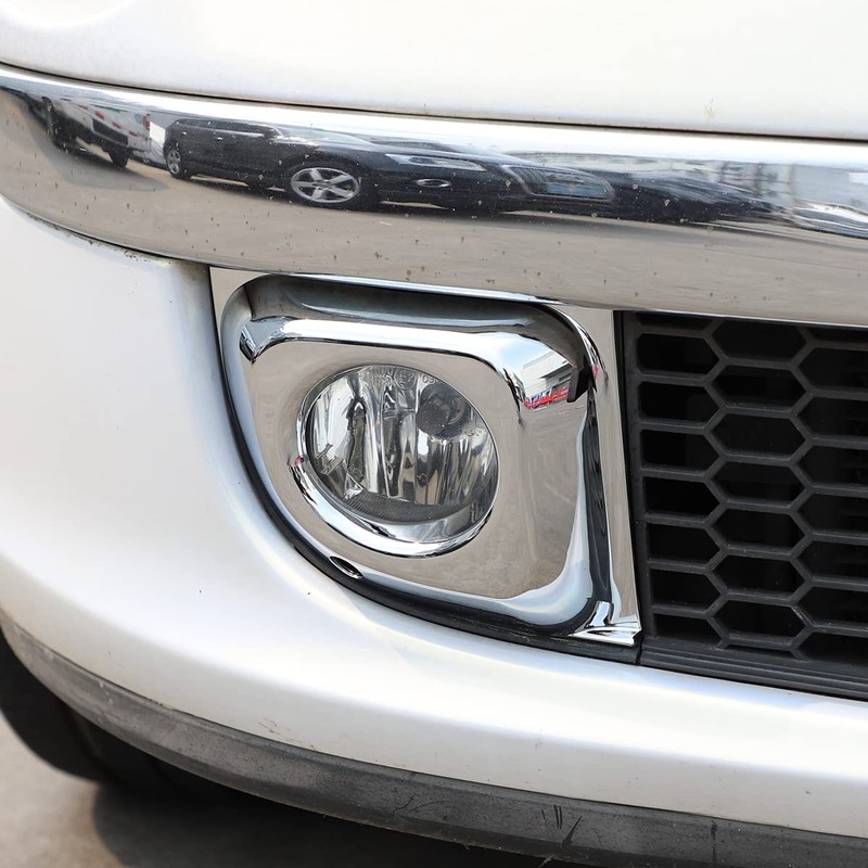 YANER Front Bumper Fog Light Ring Bezels Fits Fiat 500