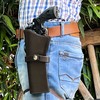 Hulara Tooled Leather Western Gun Holster Heritage 22 Holster .38