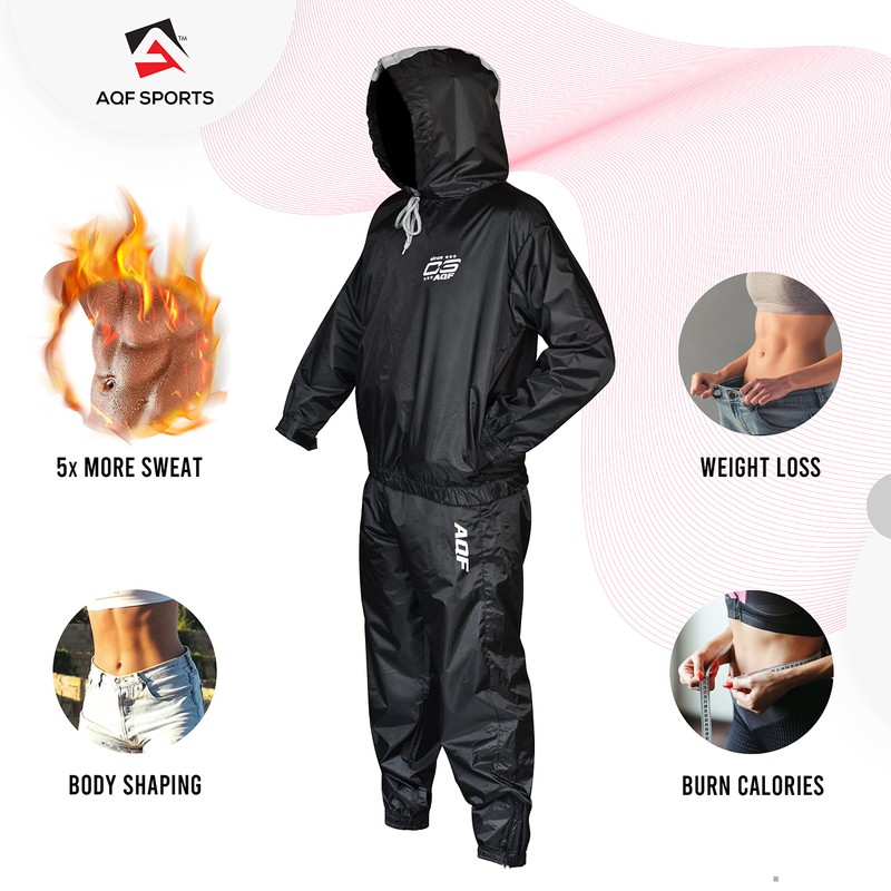 AQF AQF Heavy Duty Sauna Sweat Track Suit Weight Reduction
