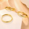 ALEXCRAFT Gold Ring Set for Women - 3-Piece Adjustable Thin