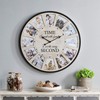 JUMBO HUMBLE 12 Photo Collage Rustic Farmhouse Wood Wall Clock,