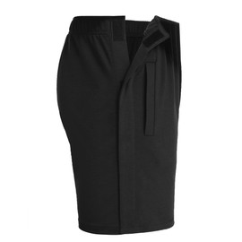 Deyeek Tear Away Shorts for Men Breakaway Shorts Athletic After Post Hip Knee Surgery Recovery Shorts with Pockets Black