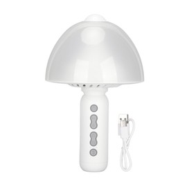 Bluetooth Wireless Karaoke Mic Night Light Bluetooth Microphone for Party KTV Home HolidayWhite
