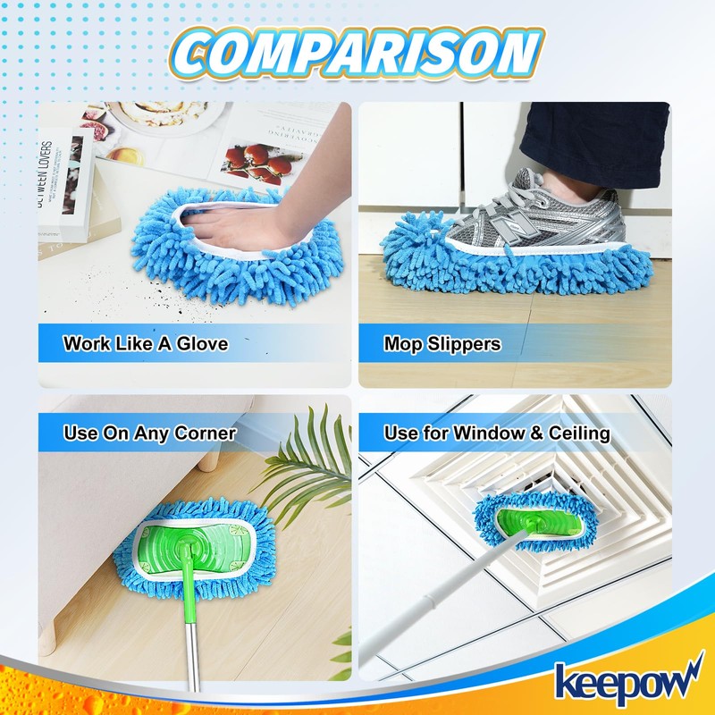 KEEPOW Dry Sweeping Cloths for Swiffer Sweeper Mop - Dry