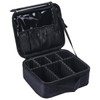 Hometric Black Make up Organizer Bag with Makeup Brush Set
