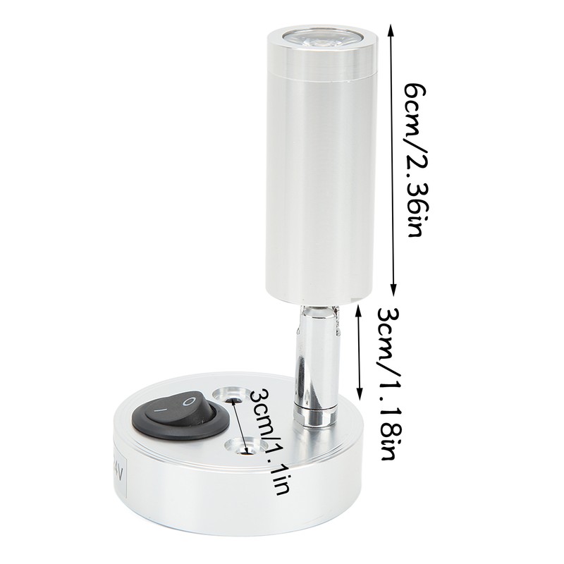 RV Bedside Reading Light Rotatable Wall Mount LED Spot Reading