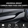 Universal Car Side Skirts 2PCS 19inch/48cm,Black Extension Splitter Lip Pair