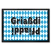 Griaßdi Pfiaddi Doormat 35 x 50 cm with Bavarian Flag