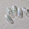 1Sheet Aurora Butterfly Nail Stickers 5D Embossed Butterfly Nails Art