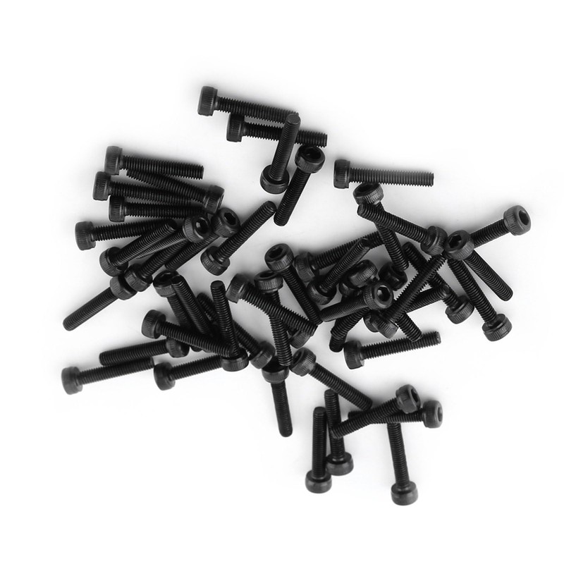 50 Pcs M3 x 16mm Hex Socket Cap Screws Bolts,