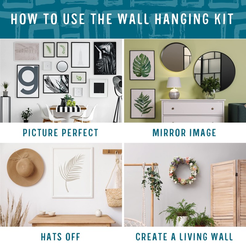 National Hardware N900-009 Low Damage Wall Hanging Hardware Kit, Zinc