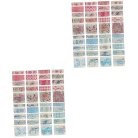 Operitacx 2 Sets Washi Tape Set Scrapbook Supplies Stickers Fluorescent Tape Rainbow Tape Scrapbooking Supplies Dot DIY Cute Tape Japanese Paper 40 Rolls x 2