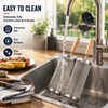 Rolling Grill Basket 2-Pack 304 Stainless Steel Grill Basket with