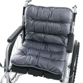 JFMkaer Wheelchair Cushion for Elderly, 17''x17'' Wheelchair Seat Cushion for Pressure Relief, Anti-Slip Seat and Back Support for Seniors Adults, Wheelchair Accessories for Seniors