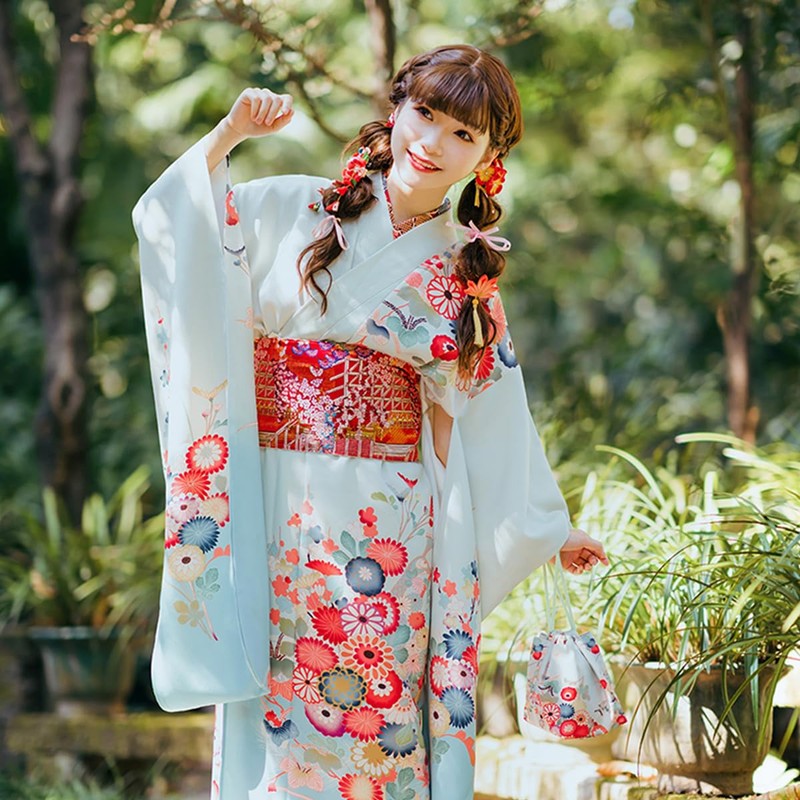 CAMDOM Womens Japanese Kimono Obi Belt Pre Tied Bow Jacquard