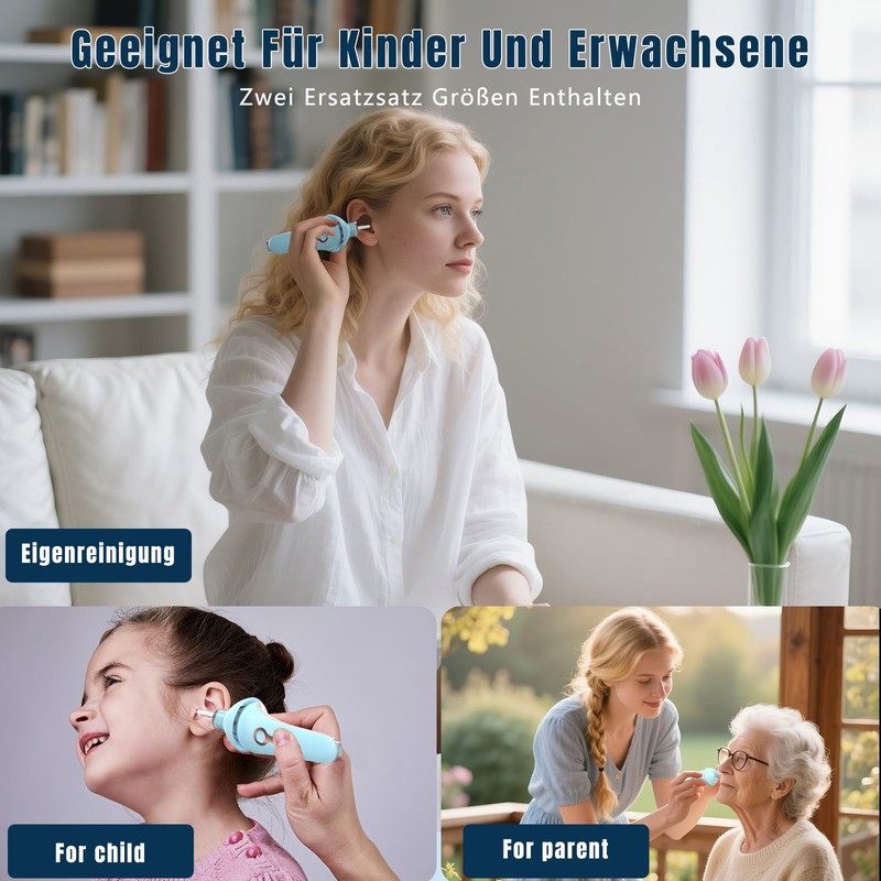 Robofun 2025 Novelty Earwax Sucker, Painless, Effective Earwax Remover