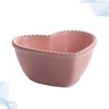 Heart Shaped Ceramic Bowl for Fruit Salad and Dessert -