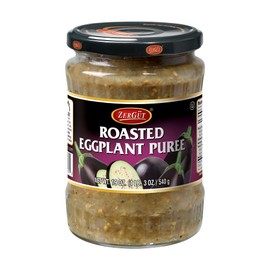 Zergut | Roasted Eggplant Puree | Plant-Based Spread | Kosher | Vegan | No Artificial Colors, Additives, or Preservatives | 19oz / 540g Jar