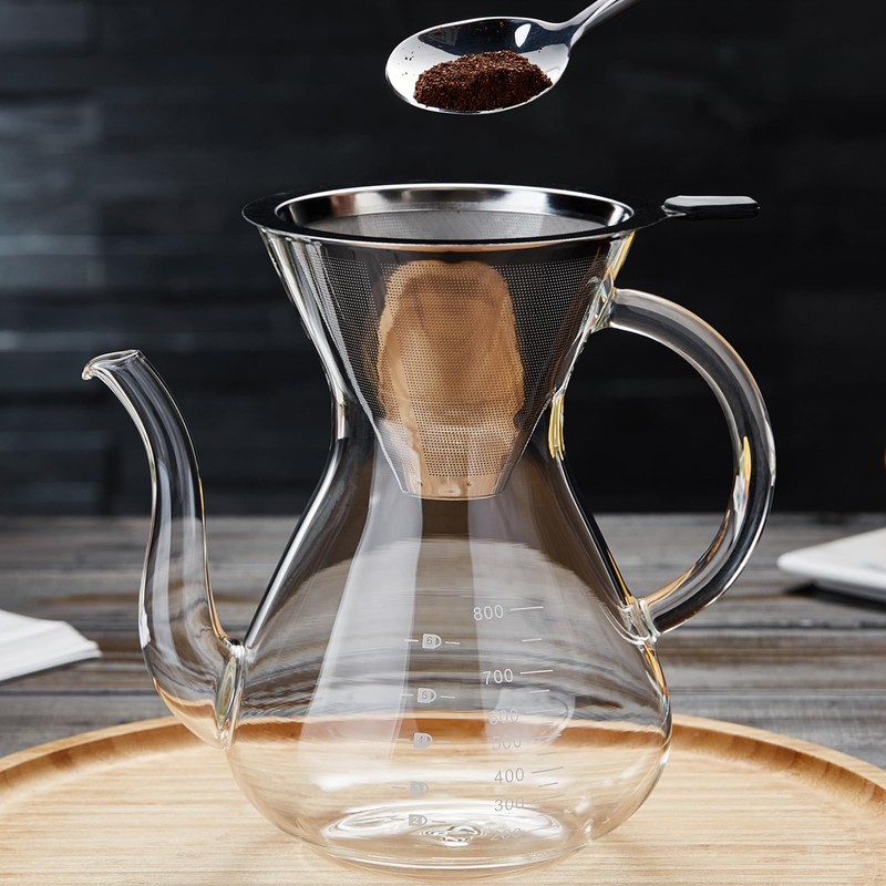 Unbreakable - Pour Over Coffee Maker with Double Stainless Filter