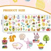 BOOSHMall 16 Sheets of Easter Stickers, Easter Eggs and Rabbit