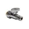 (Pack of 2) EFIELD Push Fit 1/4 Turn Straight Stop