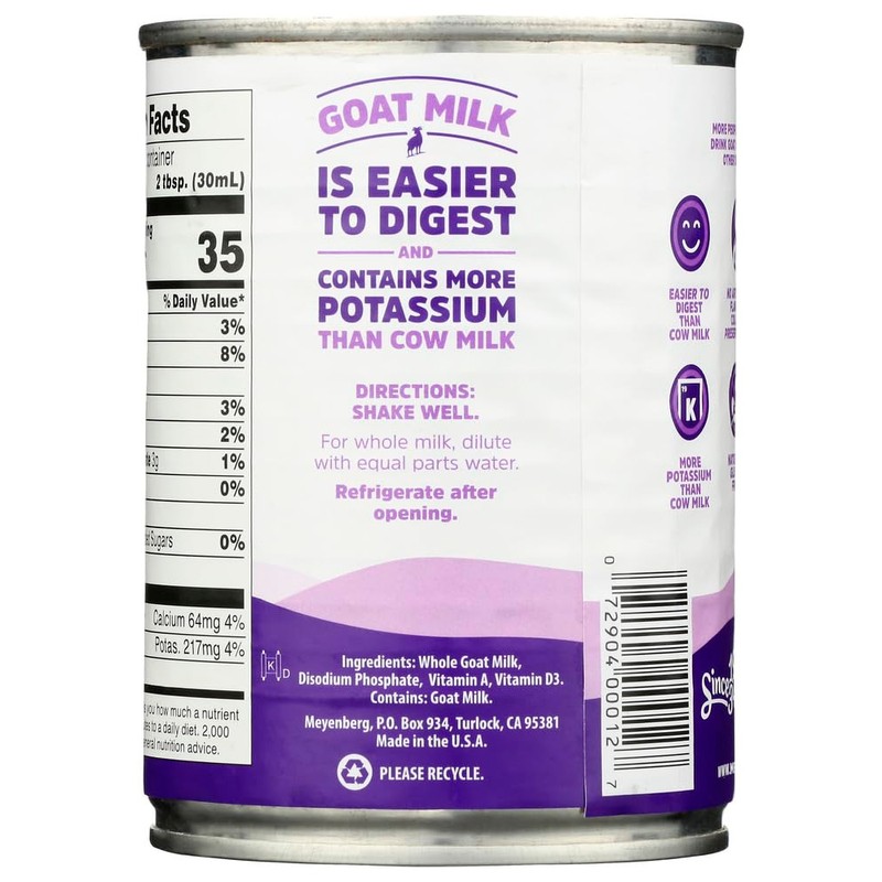 Meyenberg Evaporated Goat Milk -- 12 fl oz - 2