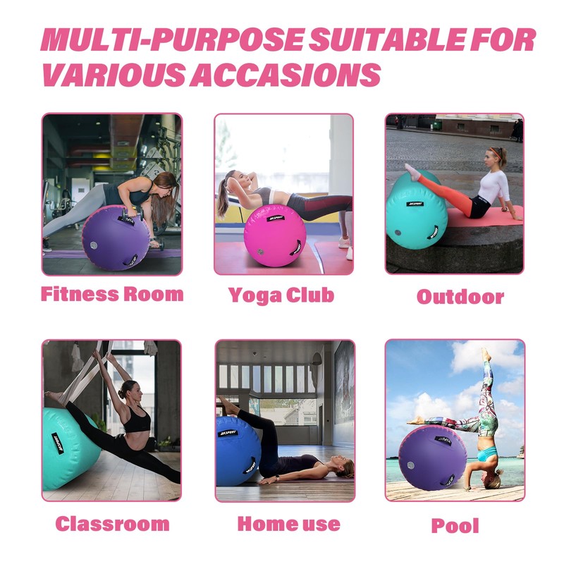 AKSPORT Air Roller Gymnastics Air Barrel for Backbends and Back