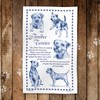 Border Terrier Printed Tea towel - 100 Percent Cotton. Dog