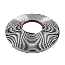 ZIMISI 26Ft Automotive Chrome Trim Strip, 1/2" Wide DIY Decoration Protect Tape, Scratch-Proof Car Body Side Chrome Trim Molding for RV Motor Truck Bumper Door Window