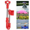 Stainless Steel Bike Umbrella Stand, 360° Adjustable Telescopic Outdoor Umbrella