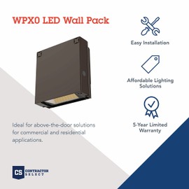 Lithonia Lighting WPX0 LED ALO SWW2 MVOLT PE DDBXD M2 Switchable Outdoor MVOLT Photocell Wallpack, Dark Bronze