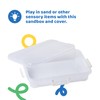 15Inch Portable Sensory Bin Play Tray with Lid, Fill with