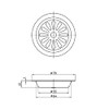 SANEI PH65F-2 Sink Drain Plug Dish, For Mini Kitchens, Outer