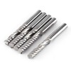5pcs Tungsten Carbide End Mill Single Flute Spiral CNC Milling