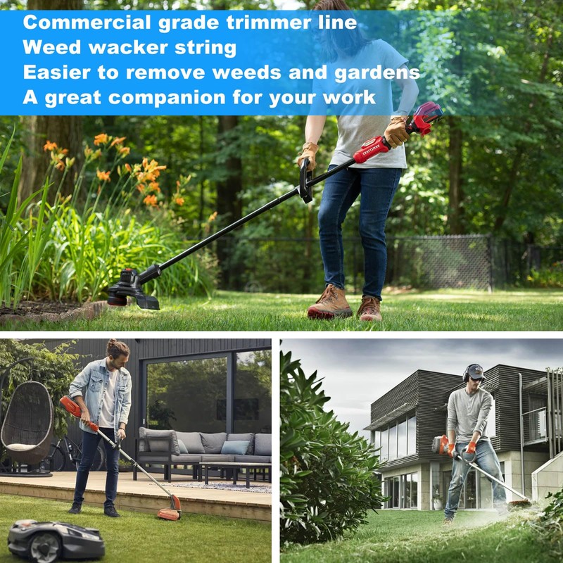 RO6G 5lb Weed Eater Line String,Twist Commerical String Trimmer Line,Weed