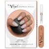 By Vixi 600 Pieces SHORT OVAL NAIL SET with FREE